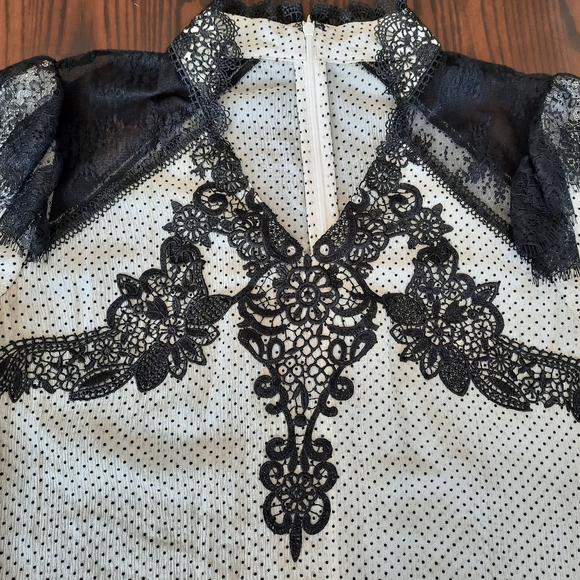 The Kooples polka dots & lace blouse - Picture 10 of 12